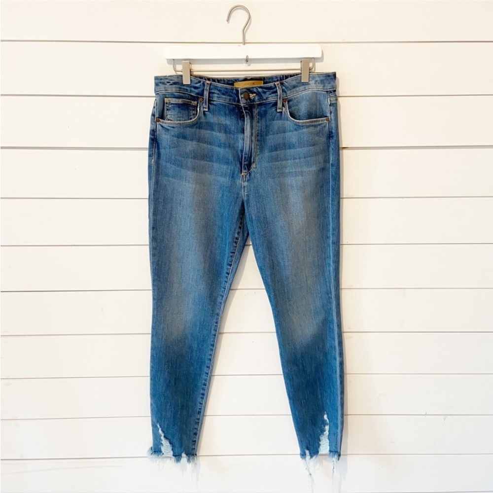 Joe’s Jeans high rise skinny ankle chewed hem